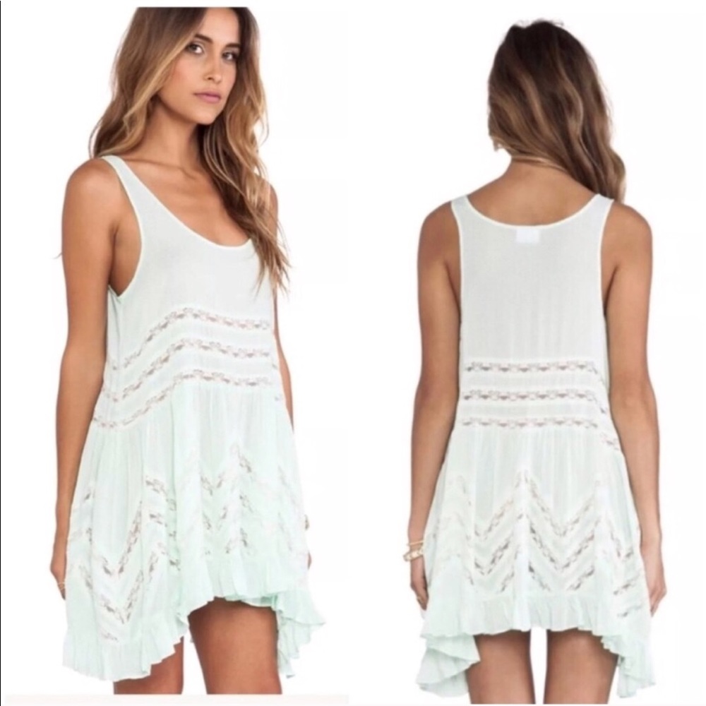 Free People Cream Trapeze Dress